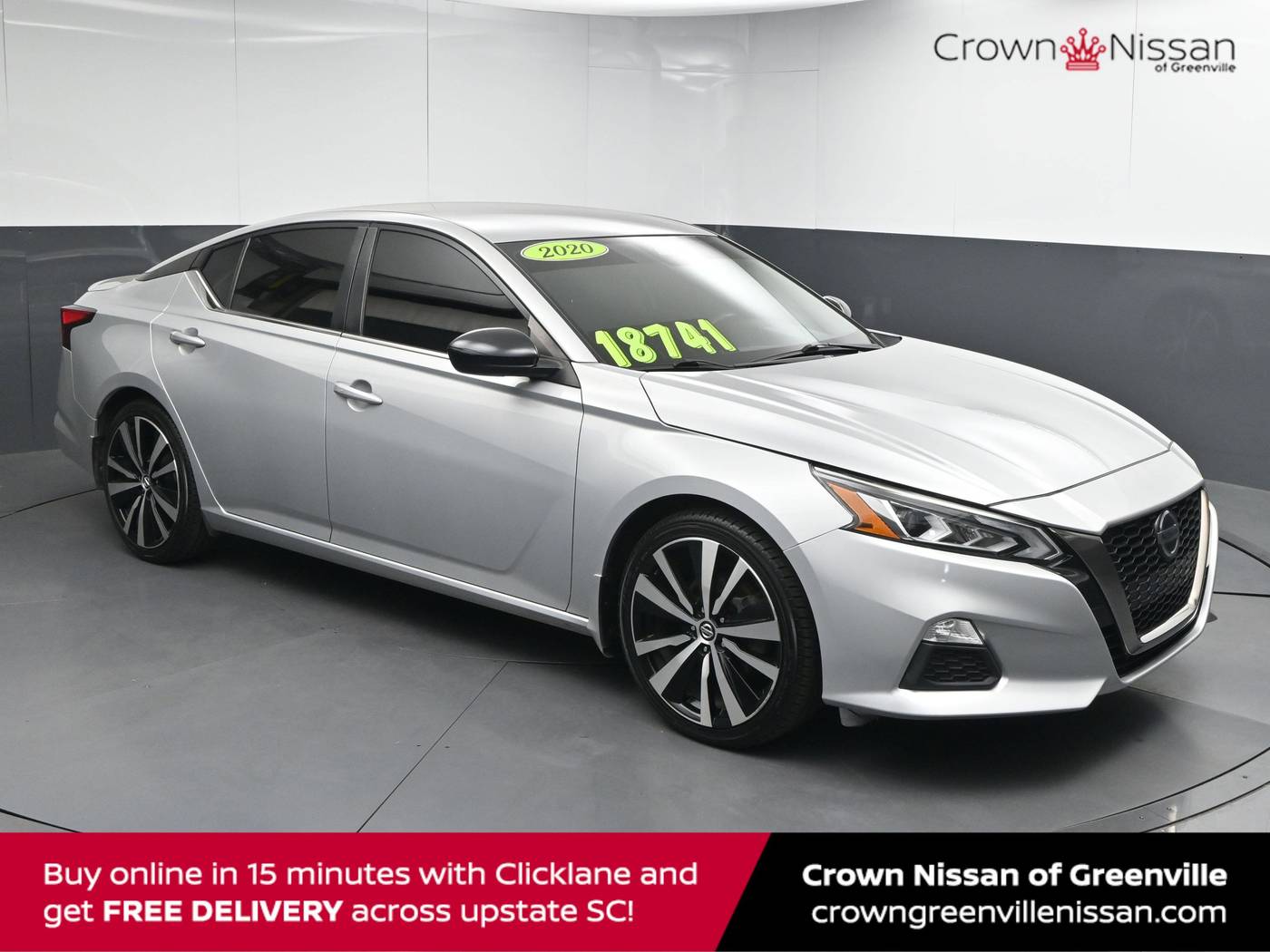 2020 Nissan Altima SR — Sedan — 77,257 mi — Greenville, SC