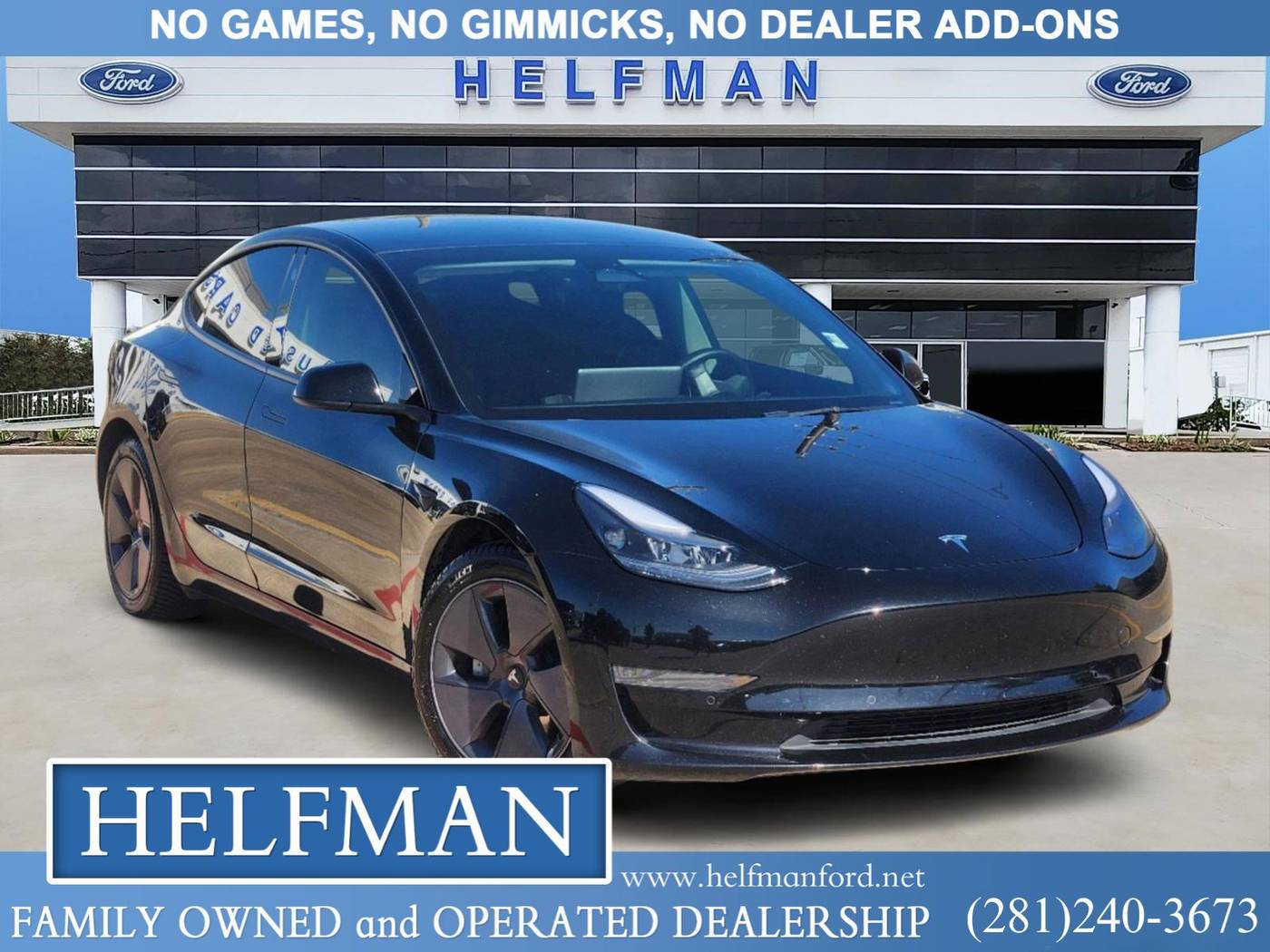 2022 Tesla Model 3 Standard Range Plus — Sedan — 42,405 mi — Stafford, TX