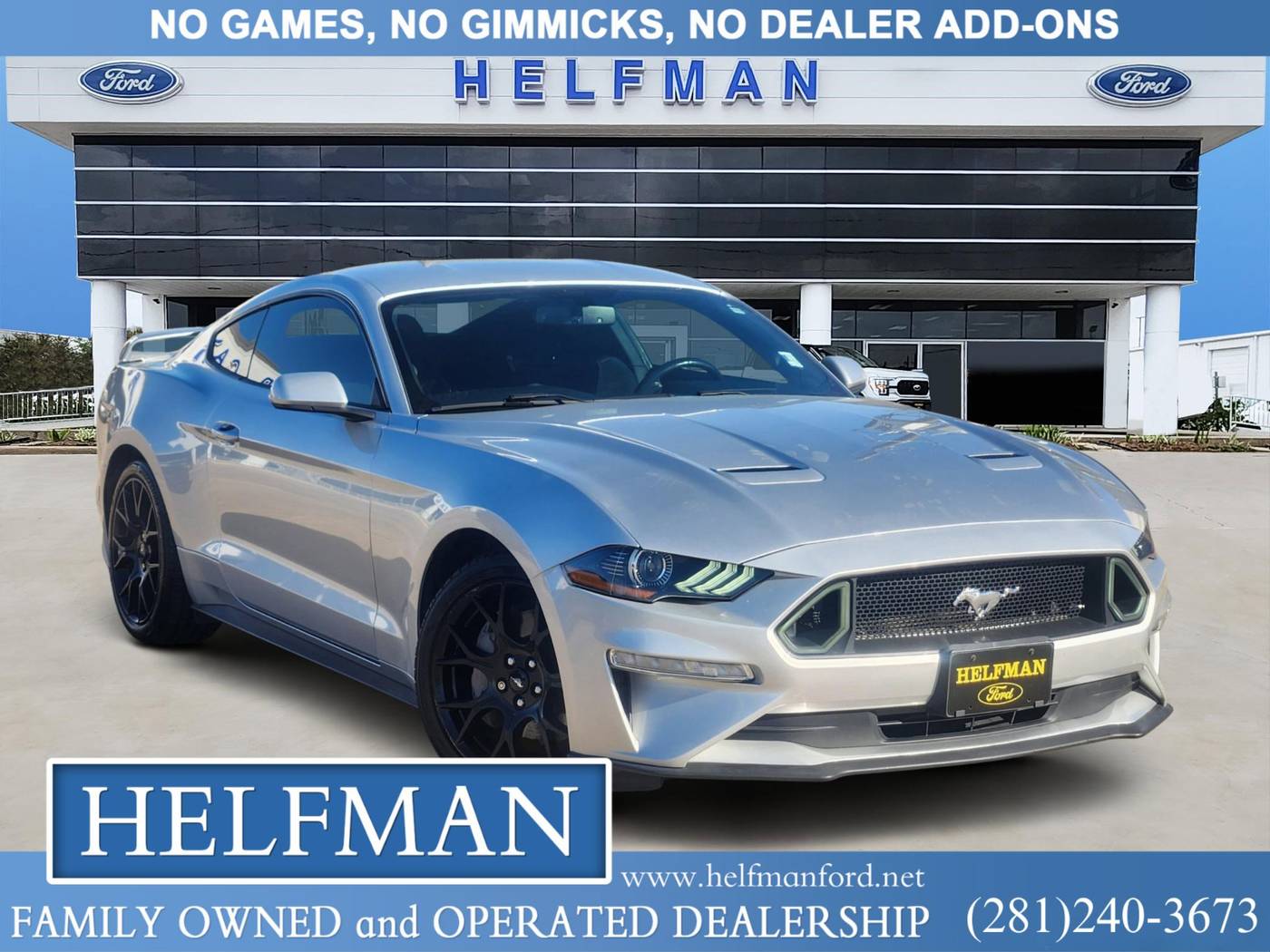 2019 Ford Mustang EcoBoost — Coupe — 49,915 mi — Stafford, TX