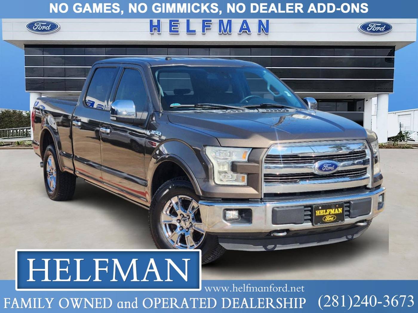 2016 Ford F-150 Lariat — Pickup Truck — 123,815 mi — Stafford, TX