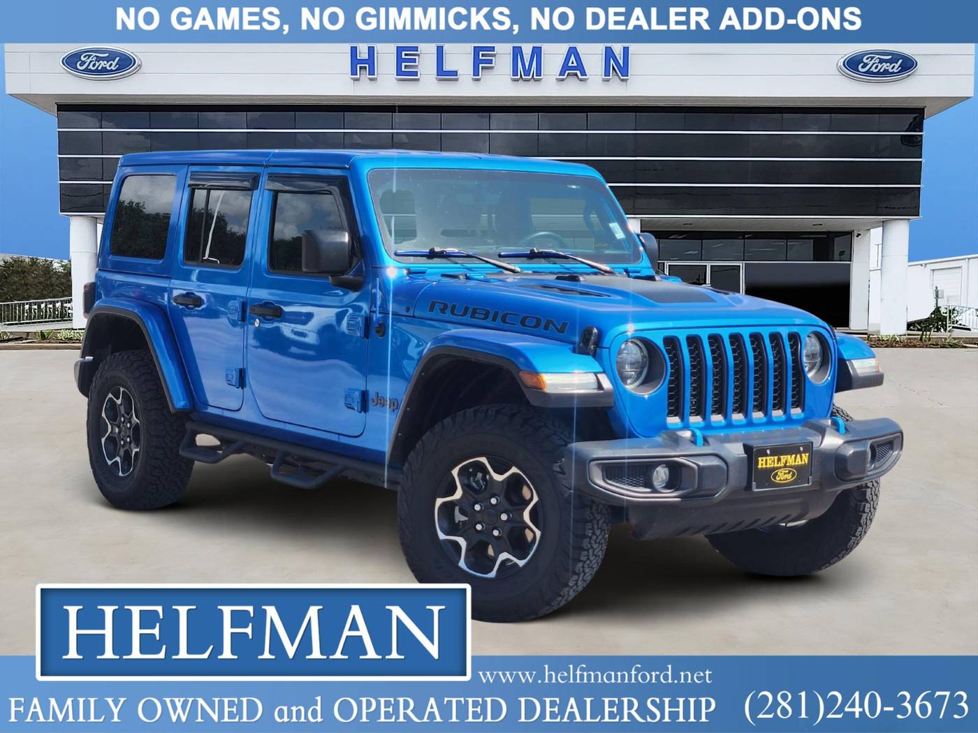2023 Jeep Wrangler Rubicon 4xe — SUV — 7,144 mi — Stafford, TX
